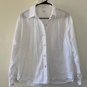 aritzia wilfred free long sleeve button down sz s